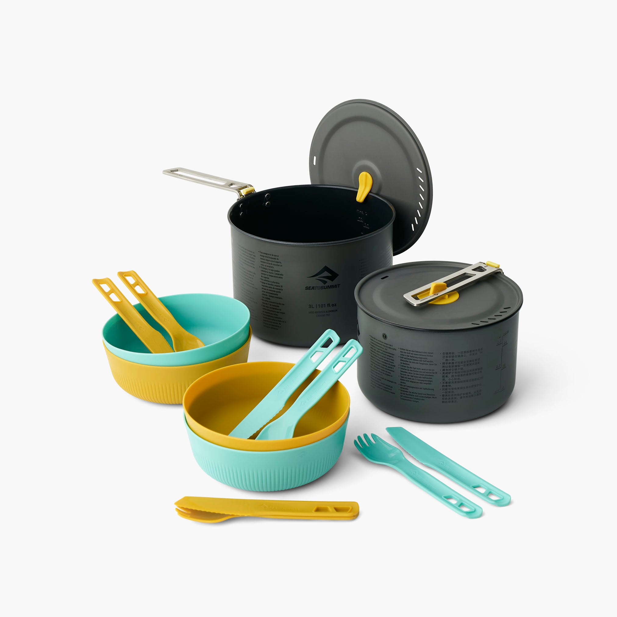 Frontier Ultralight Two Pot Cook Set (2 Person, 14 Piece)| Sea to