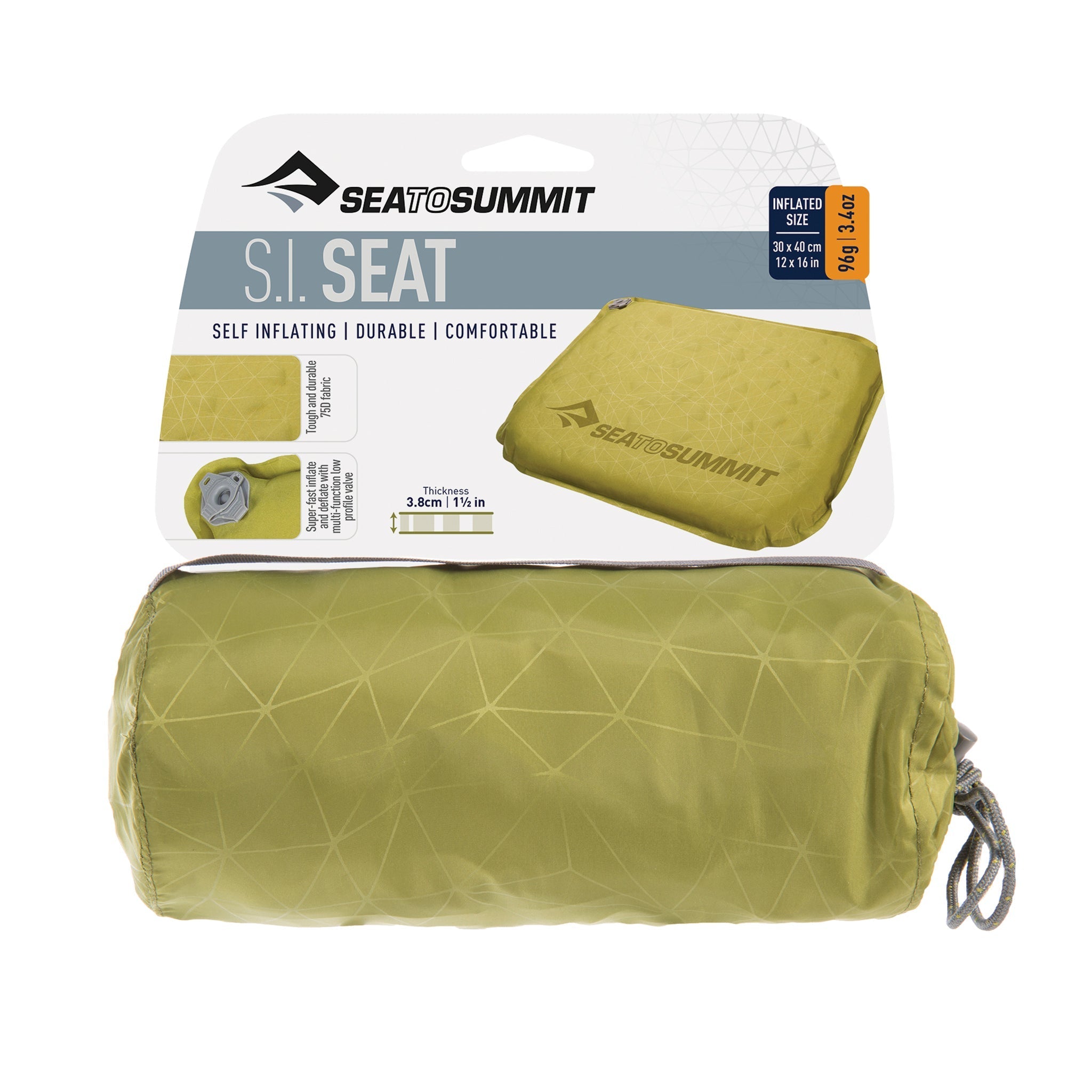 Inflatable clearance stadium seat